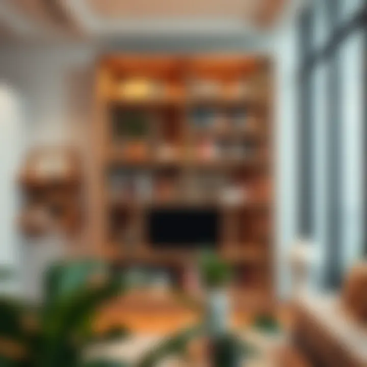 Functional yet artistic bookshelf that enhances interior decor