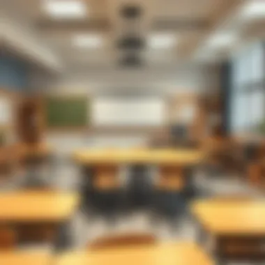 Stylish Classroom Layout for Interactive Learning Functional and stylish classroom layout for enhanced interaction