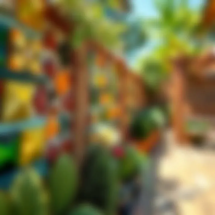 Mosaic Tiles on Garden Wall Colorful mosaic tiles enhancing outdoor wall