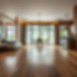 Elegant hardwood flooring