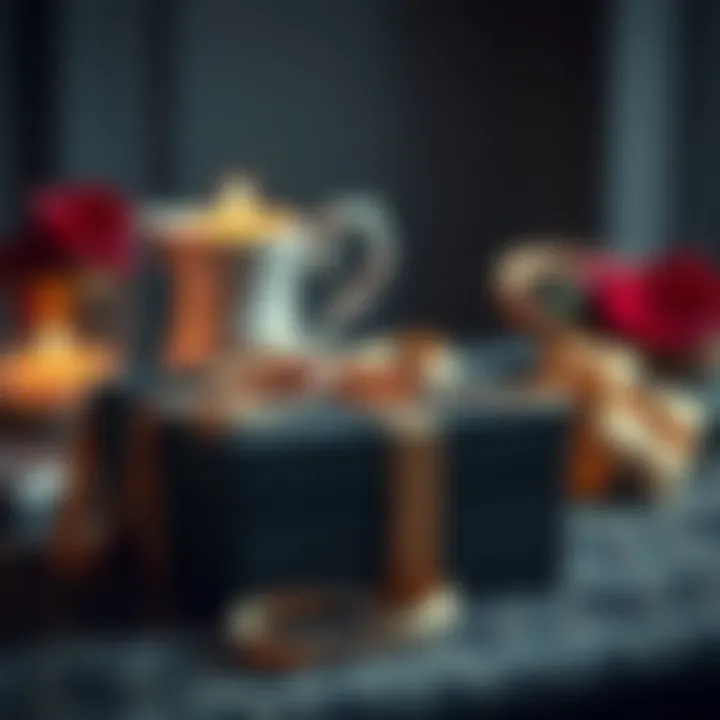 Elegant presentation of gift box for a special occasion