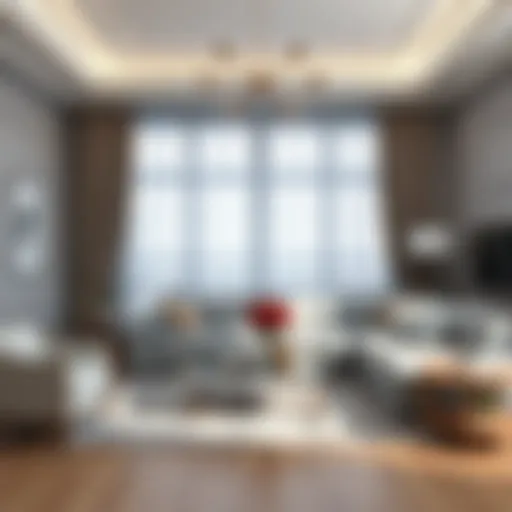 Sophisticated gray living room design