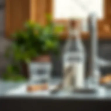 Natural ingredients for silver cleaning like baking soda and vinegar