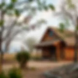 A beautifully crafted straw house blending seamlessly with nature