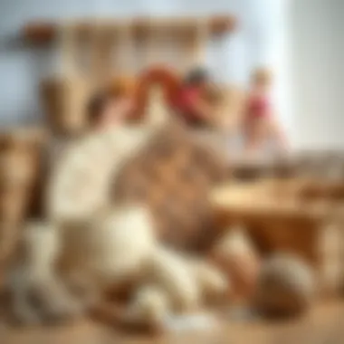 Materials used in basket weaving including natural fibers