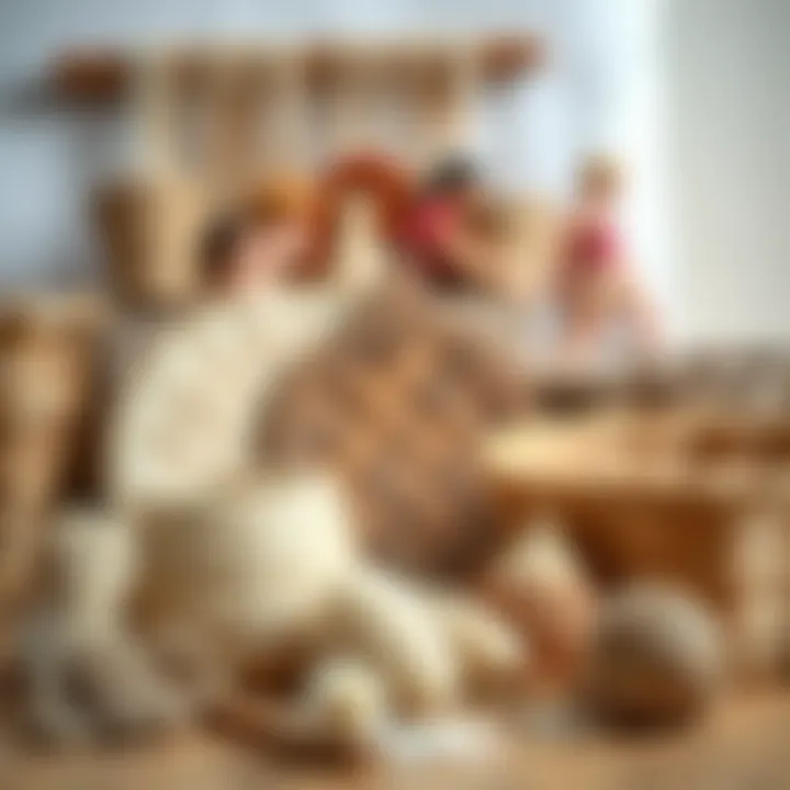 Materials used in basket weaving including natural fibers