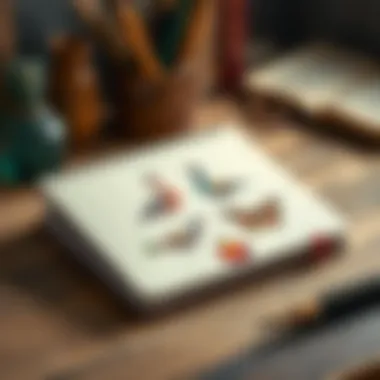 Personalized notebook with artistic design