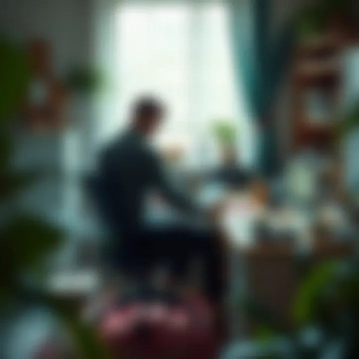 Inspiring workspace for creative projects