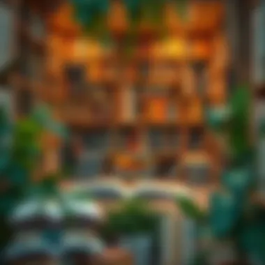 A engaging reading nook filled with books