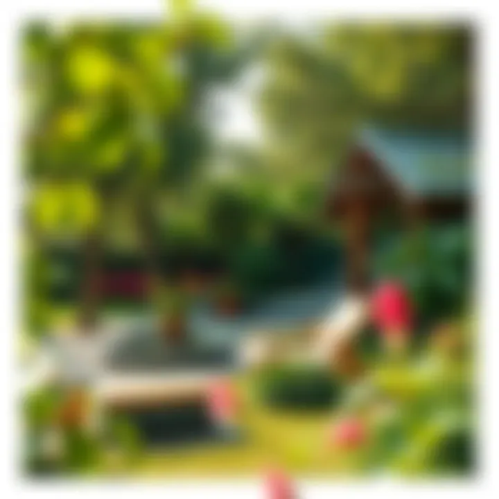 A tranquil garden setting for relaxation