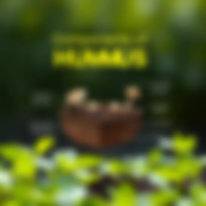 Components of Humus Soil Explained Diagram illustrating the components of humus