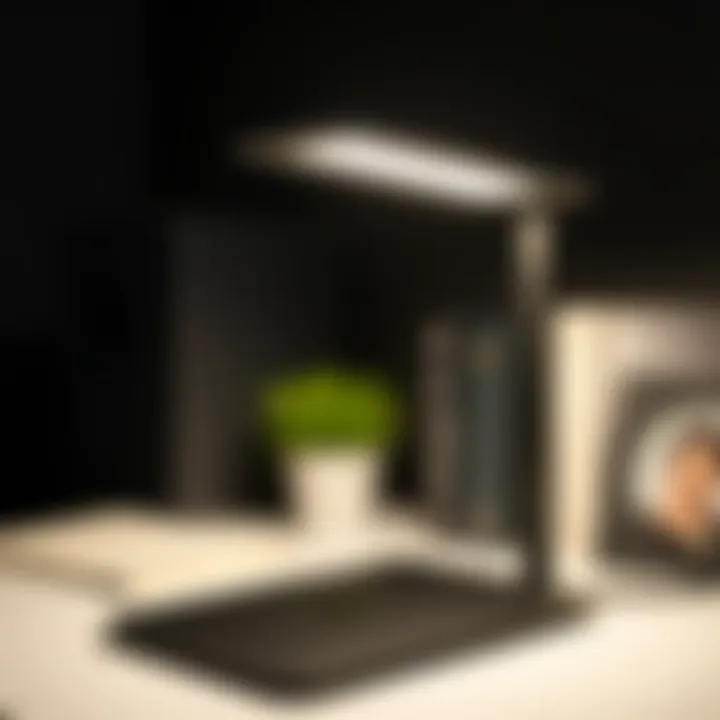 Innovative LED Desk Light Showcasing Modern Design Innovative LED desk light reflecting modern design