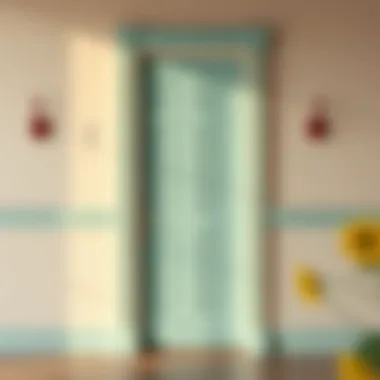 A beautifully painted door showcasing a fresh finish