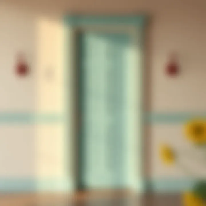 A beautifully painted door showcasing a fresh finish