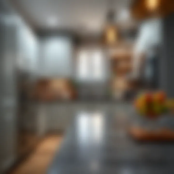 Vibrant finished cabinets showcasing the results