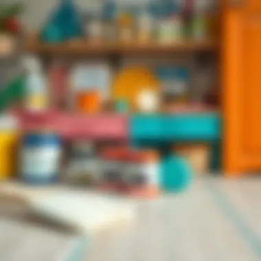 Colorful cabinet transformation materials