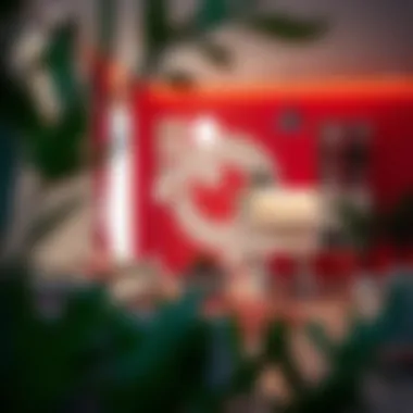 Innovative Use of Color in Creative Projects Creative project showcasing the combination of red and white hues