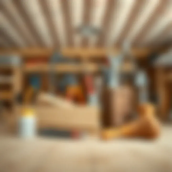 Tools and equipment for building a klipin ceiling