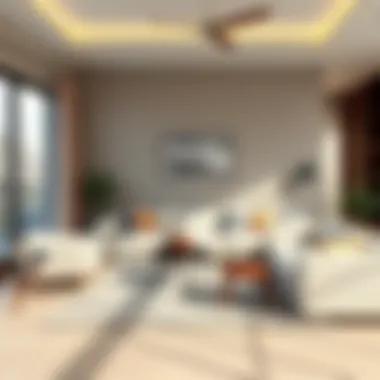 Contemporary living room showcasing Koçtaş products