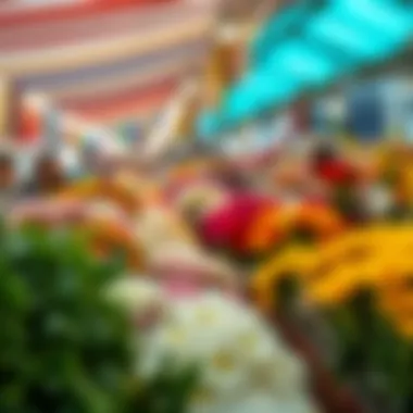 Diverse Kokina Flowers Available at Market Various types of Kokina flowers displayed at a market