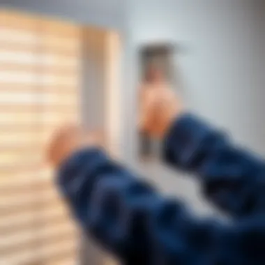 Attaching brackets to the wall