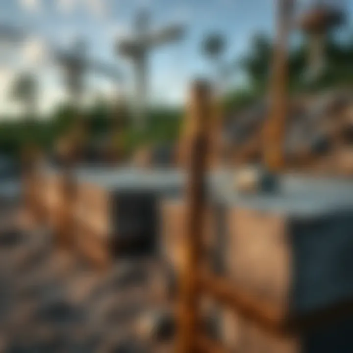 Sustainable materials used in raft foundation construction