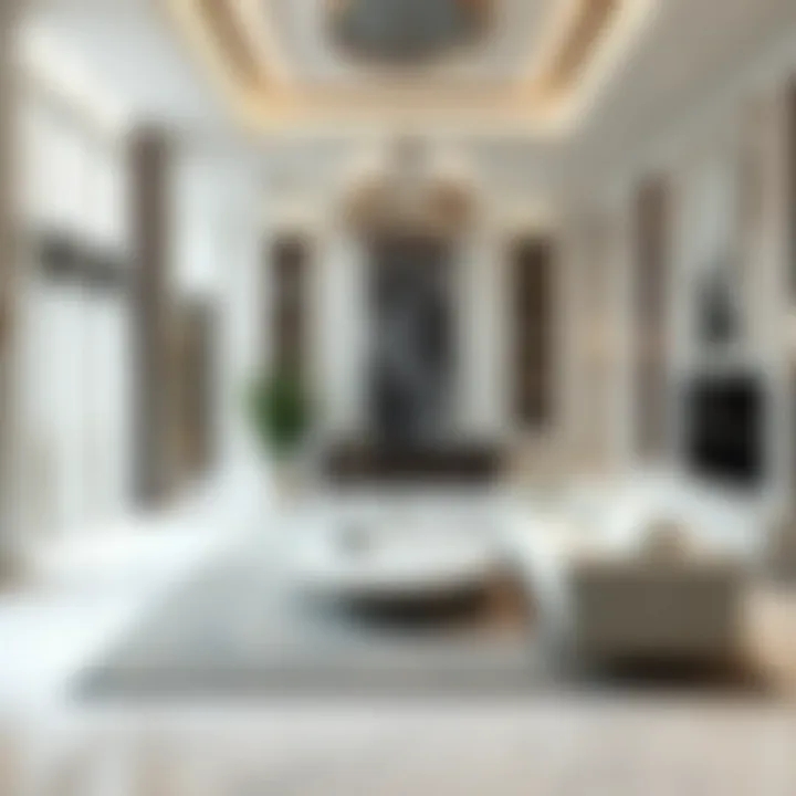 Luxurious Marble Interior Design Elegant marble interior design showcasing luxurious aesthetics