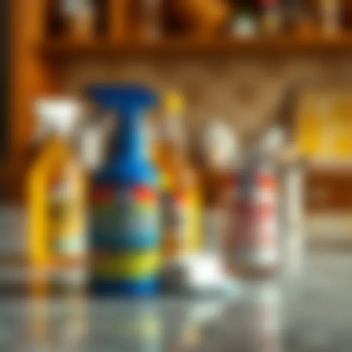 Chemical products for marble cleaning