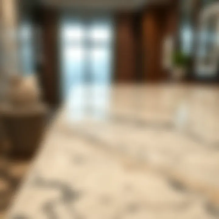Preserving the texture of marble after cleaning