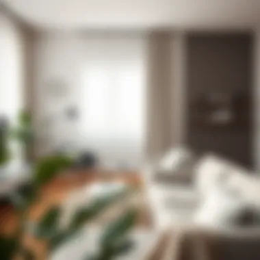 Minimalist design elements enhancing a cozy apartment