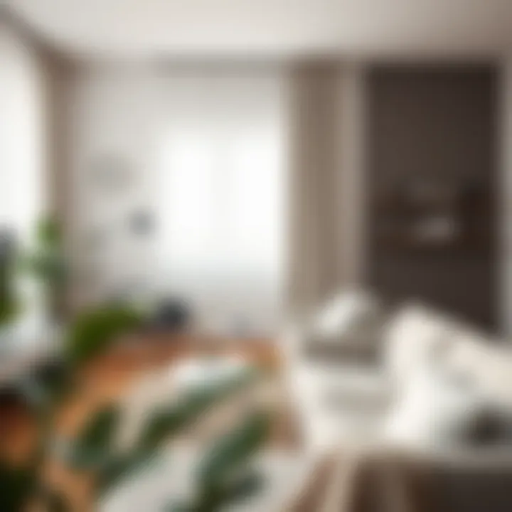 Minimalist design elements enhancing a cozy apartment