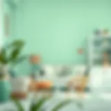 Complementary color palette featuring mint green with harmonious hues.