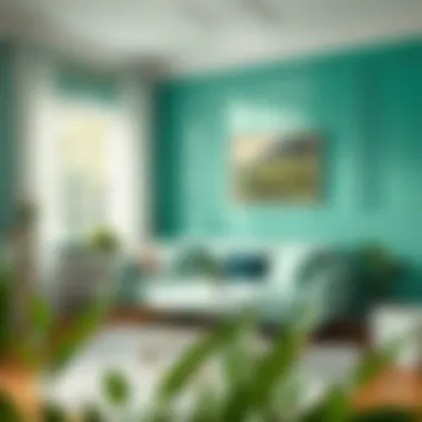 Graphic design project utilizing mint green as a primary color.