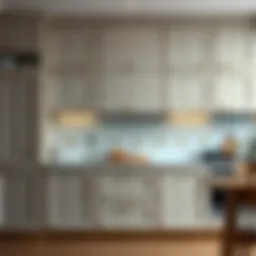 Elegant kitchen cabinet finish showcasing unique textures