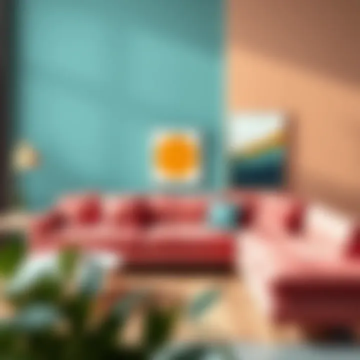 Color palette options for stylish living room sofas