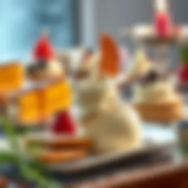 Decadent New Year Desserts Delicious dessert assortment for New Year celebration