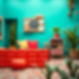 Palette of vibrant colors for creative projects