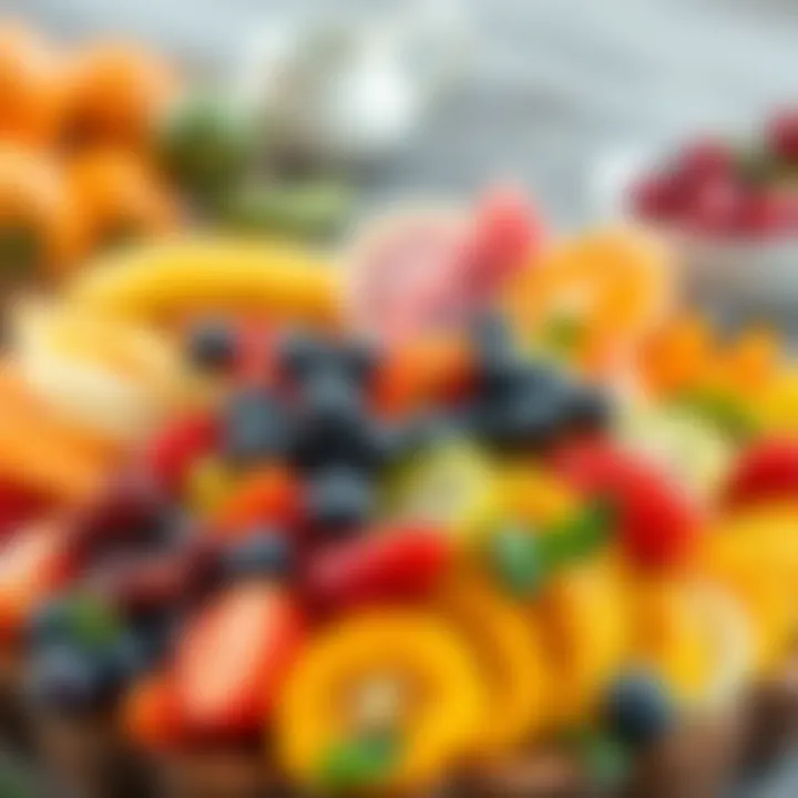 Colorful Fruit Platter Colorful fruit platter showcasing healthy snacks