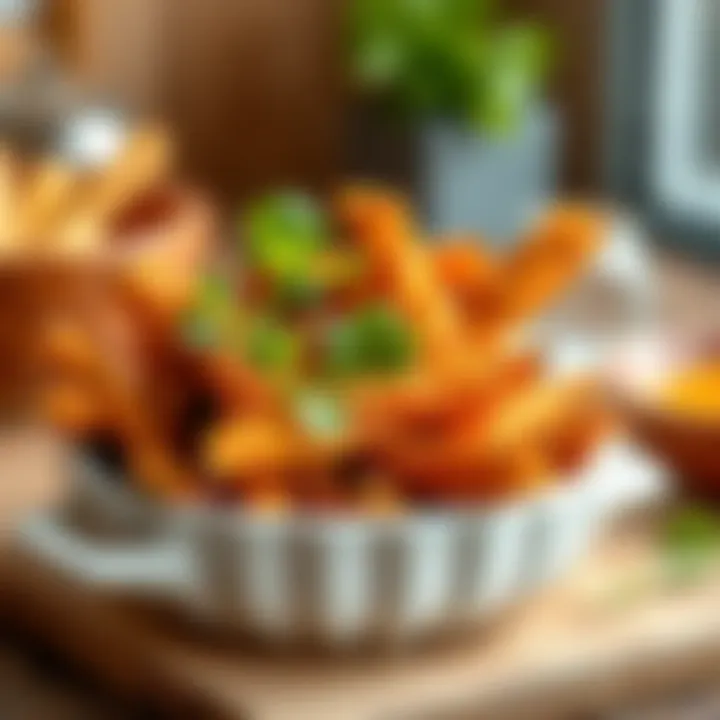 Crispy Vegetables Delight Delicious crispy vegetables prepared in an oil-free fryer