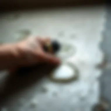 Removing oil paint from concrete