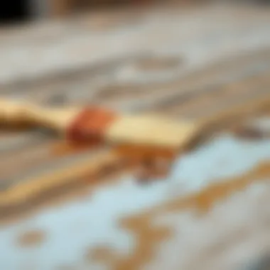 Removal of oil paint from wood