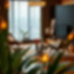 Modern living room with elegant furniture and decor