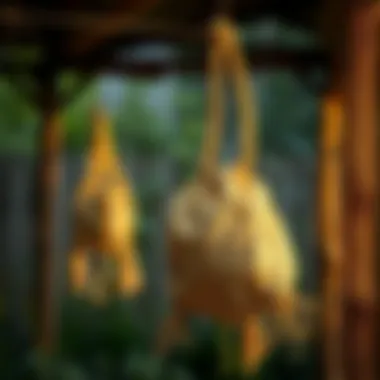 Drying Techniques for Paper Rope Bags A paper rope bag drying after cleaning