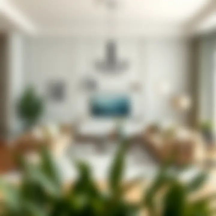 Elegant Living Room with Pistachio Green Accents A serene living room featuring pistachio green accents