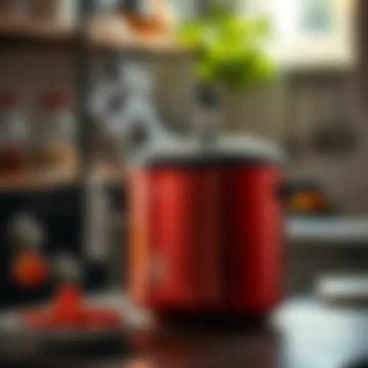 Understanding Pressure Release Illustration of a pressure cooker with steam