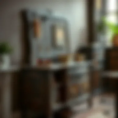 Restored furniture with a rich coffee hue