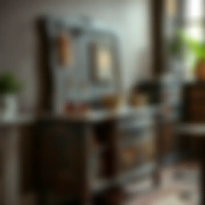 Restored furniture with a rich coffee hue