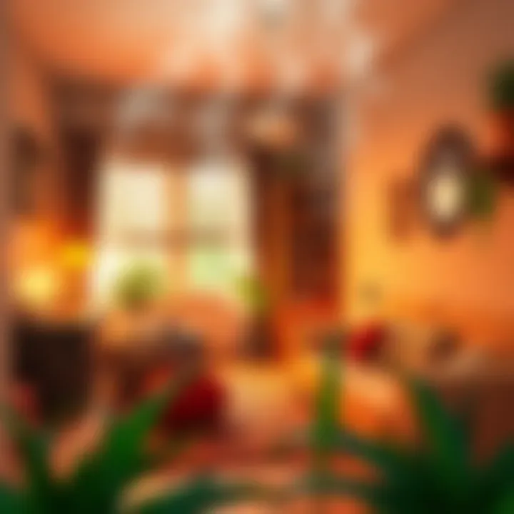 Illustration of humidity causing odor in a room