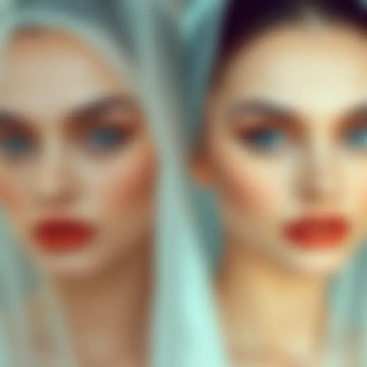 Before and after of a natural makeup look