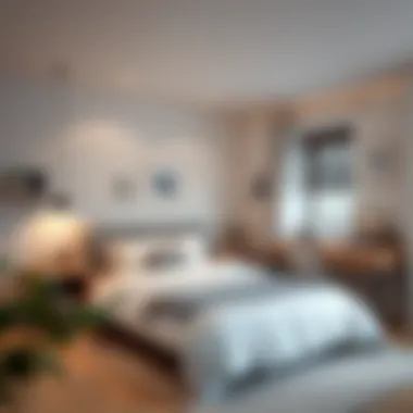 Serene bedroom showcasing Scandinavian style elements
